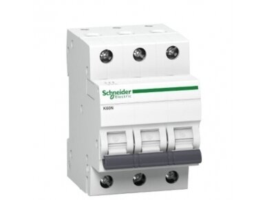 Modulinis automatinis jungiklis | 3P | 6A | C | 6kA | DIN | MCB | Schneider Electric | K60N | A9K02306 Modulinis automatinis jungiklis | 3P | 6A | C | 6kA | DIN | MCB | Schneider Electric | K60N | A9K02306