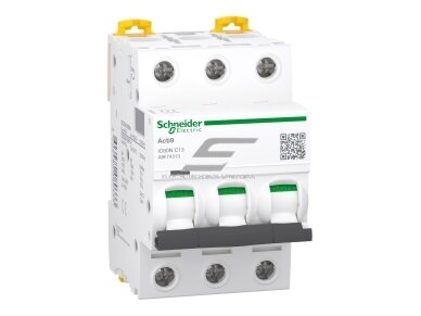 Modulinis automatinis jungiklis | 3P | 13A | C | 6kA | DIN | MCB | Schneider Electric | iC60N | A9F74313 Modulinis automatinis jungiklis | 3P | 13A | C | 6kA | DIN | MCB | Schneider Electric | iC60N | A9F74313