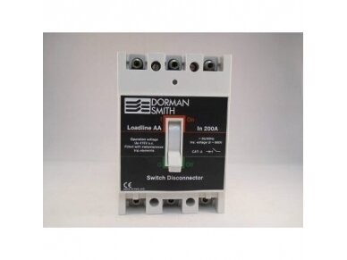 Pramoninis automatinis jungiklis | 3P | 200A | 660V | DORMAN SMITH | MB-AA/200/3 Pramoninis automatinis jungiklis | 3P | 200A | 660V | DORMAN SMITH | MB-AA/200/3