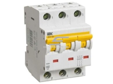 Modulinis automatinis jungiklis | 3P | 16A | D | 4,5kA | DIN | MCB | IEK | 4606056067880 Modulinis automatinis jungiklis | 3P | 16A | D | 4,5kA | DIN | MCB | IEK | 4606056067880