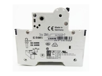Modulinis automatinis jungiklis | 6A | C | DIN | MCB | SIEMENS | 5SY43 2