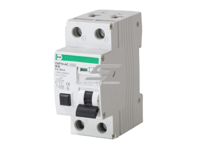 Modulinis automatinis jungiklis su srovės nuotėkio rele | 2P | 10A | B | 10kA | 0,03A | AC tipas | DIN | ECO FAP10-AC | Promfactor Baltic | FAP10B10030AC Modulinis automatinis jungiklis su srovės nuotėkio rele | 2P | 10A | B | 10kA | 0,03A | AC tipas | DIN | ECO FAP10-AC | Promfactor Baltic | FAP10B10030AC