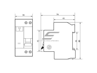 Modulinis automatinis jungiklis su srovės nuotėkio rele | 2P | 10A | C | 6kA | 0,03A | AC tipas | DIN | ECO FAP6-AC | Promfactor Baltic | FAP06C10030AC | 4779040153743 1 Modulinis automatinis jungiklis su srovės nuotėkio rele | 2P | 10A | C | 6kA | 0,03A | AC tipas | DIN | ECO FAP6-AC | Promfactor Baltic | FAP06C10030AC | 4779040153743 1