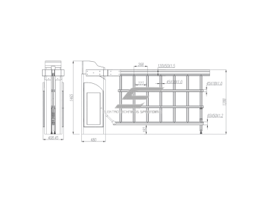 Automatinis kelio užtvaras | šlagbaumas su nuotoliniu valdymu | 6m | 250W | 230V | 433MHz | RS485 | IP44 1 Automatinis kelio užtvaras | šlagbaumas su nuotoliniu valdymu | 6m | 250W | 230V | 433MHz | RS485 | IP44 1