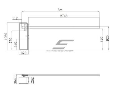Automatinis kelio užtvaras | šlagbaumas su nuotoliniu valdymu | 3-4m svirtims | 125W | 230V | 1060x370x262mm | RS485 | IP54 | Hikvision | DS-TMG420-H 2 Automatinis kelio užtvaras | šlagbaumas su nuotoliniu valdymu | 3-4m svirtims | 125W | 230V | 1060x370x262mm | RS485 | IP54 | Hikvision | DS-TMG420-H 2