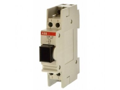 Modulinis mygtukinis jungiklis | 1NO/1NC | 16A | 250V | juodas | DIN | ABB | E225-11F Modulinis mygtukinis jungiklis | 1NO/1NC | 16A | 250V | juodas | DIN | ABB | E225-11F