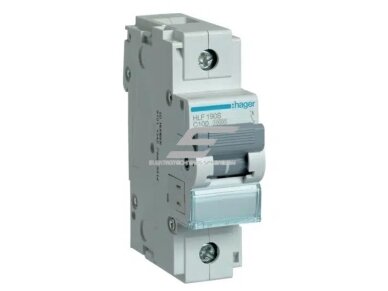 Modulinis automatinis jungiklis | 1P | 100A | C | 10kA | DIN | MCB | Hager | HLF190S | 3250613230869 Modulinis automatinis jungiklis | 1P | 100A | C | 10kA | DIN | MCB | Hager | HLF190S | 3250613230869