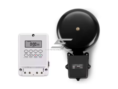 Automatinis mokyklos skambutis su laikmačiu | programuojamas | 25A | 230V | Ø30,48cm | 2000 m²