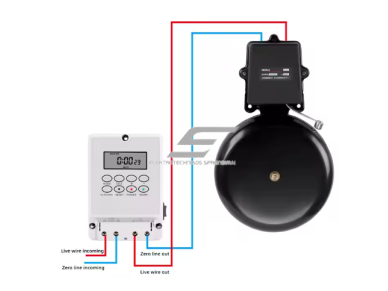 Automatinis mokyklos skambutis su laikmačiu | programuojamas | 25A | 230V | Ø30,48cm | 2000 m² 3