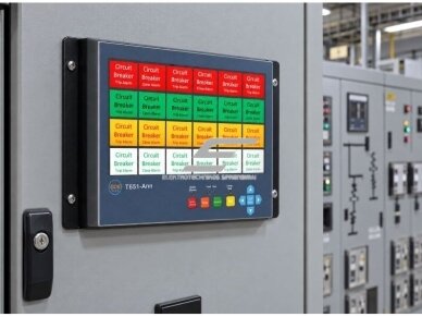 Panelinė išmani avarinių | gedimų | būsenos signalų panelė | 24 įėjimai | 24VDC | 223x178x142mm | Modbus RTU | GOOSE | DNP3.0 | IP40 4 Panelinė išmani avarinių | gedimų | būsenos signalų panelė | 24 įėjimai | 24VDC | 223x178x142mm | Modbus RTU | GOOSE | DNP3.0 | IP40 4