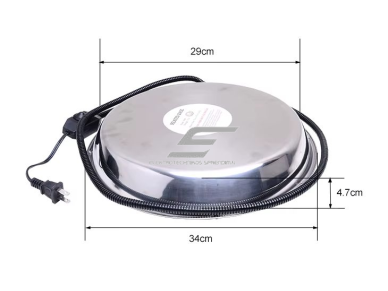 Vištų girdyklos šildytuvas | šildomas pagrindas | 48W | 220V | nerūdijantis plienas | 34 cm | apsauga nuo vandens užšalimo 3 Vištų girdyklos šildytuvas | šildomas pagrindas | 48W | 220V | nerūdijantis plienas | 34 cm | apsauga nuo vandens užšalimo 3