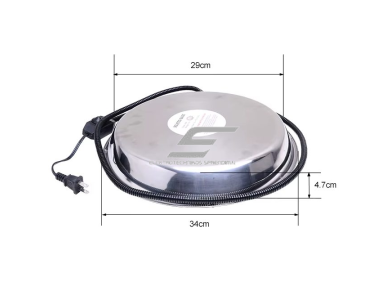 Vištų girdyklos šildytuvas | šildomas pagrindas | 48W | 220V | nerūdijantis plienas | 30 cm | apsauga nuo vandens užšalimo 3 Vištų girdyklos šildytuvas | šildomas pagrindas | 48W | 220V | nerūdijantis plienas | 30 cm | apsauga nuo vandens užšalimo 3