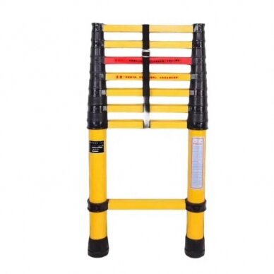 Dielectric | insulated telescopic ladders for electrical maintenance work | 2-5m 1