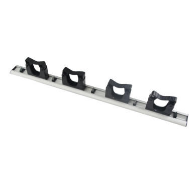 Uchwyt na drążki operacyjne | 4 miejsca | 580 mm | czarny | aluminium Uchwyt na drążki operacyjne | 4 miejsca | 580 mm | czarny | aluminium
