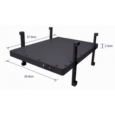 Cāļu sildīšanas plāksne | 100W | regulējama temperatūra | 37.8 × 29.8 × 2.5 cm | 4 augstuma līmeņi | inkubācijas funkcija | melna 4