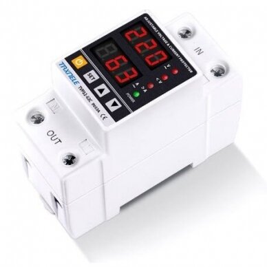 Modulārais | Digitālais sprieguma kontroles relejs | 1F | 63A | 230V | DIN | ETVPS1-63C 1 Modulārais | Digitālais sprieguma kontroles relejs | 1F | 63A | 230V | DIN | ETVPS1-63C 1