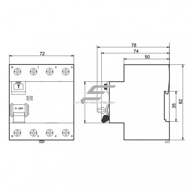 Residual current circuit breaker 4P | 25A | 0.03A | A type | DIN | ECO FPR-A Promfactor Baltic FPR4025030A 1 Residual current circuit breaker 4P | 25A | 0.03A | A type | DIN | ECO FPR-A Promfactor Baltic FPR4025030A 1