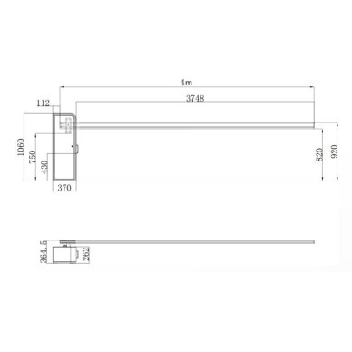 Automaatne tõkkepuu | kaugjuhtimisega tõkkepuu | 3-4m poomidele | 125W | 230V | 1060x370x262mm | RS485 | IP54 | Hikvision | DS-TMG420-H 3 Automaatne tõkkepuu | kaugjuhtimisega tõkkepuu | 3-4m poomidele | 125W | 230V | 1060x370x262mm | RS485 | IP54 | Hikvision | DS-TMG420-H 3