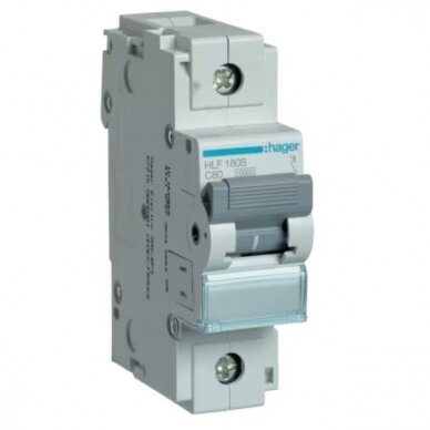Circuit Breaker 1P | C | 80A | HLF180S Hager Circuit Breaker 1P | C | 80A | HLF180S Hager
