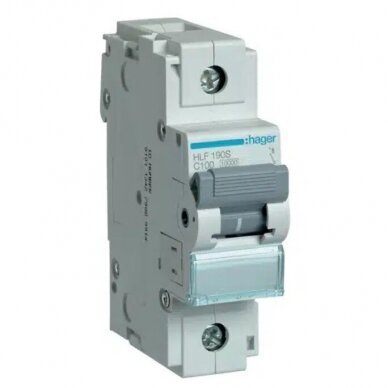 Circuit Breaker 1P | C | 100A | HLF190S Hager Circuit Breaker 1P | C | 100A | HLF190S Hager