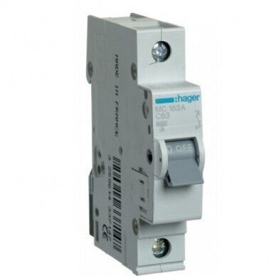 Circuit Breaker 1P | C | 63A | MC163A Hager Circuit Breaker 1P | C | 63A | MC163A Hager