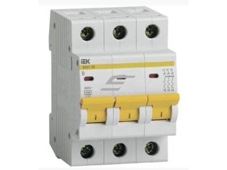 Modulinis automatinis jungiklis | 3P | 40A | B | 4,5kA | DIN | MCB | IEK | 4606056064797