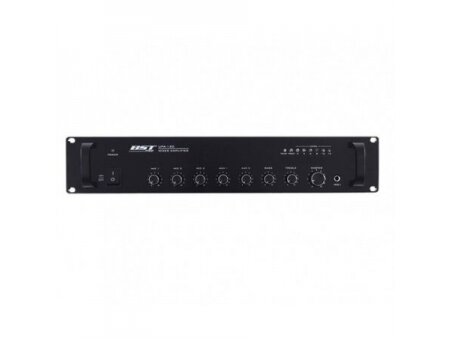 Audio muzikos stiprintuvas | 100V | 120W RMS | su mikšeriu | įmontuojamas | BST | UPA120