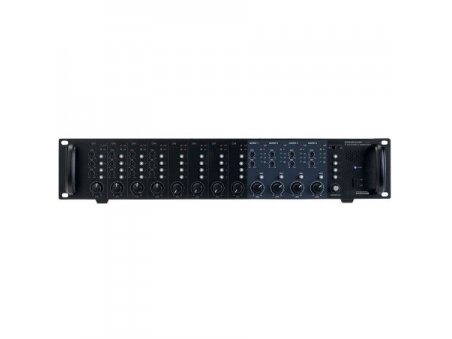 Audio muzikos stiprintuvas | 100V | 4x120W | 4 zonų | 8 kanalų | su mikšeriu | įmontuojamas | Audiophony | ZONEAMP4120