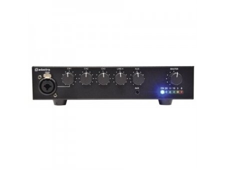 Audio muzikos stiprintuvas | 100V | 60W | 5 kanalų | su mikšeriu | Adastra | UA60 Audio muzikos stiprintuvas | 100V | 60W | 5 kanalų | su mikšeriu | Adastra | UA60
