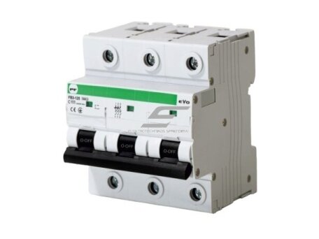 Modulinis automatinis jungiklis | 3P | 100A | C | 15kA | DIN | MCB | EVO FB3-125 | Promfactor Baltic | FB3C3100 | 4779040153668