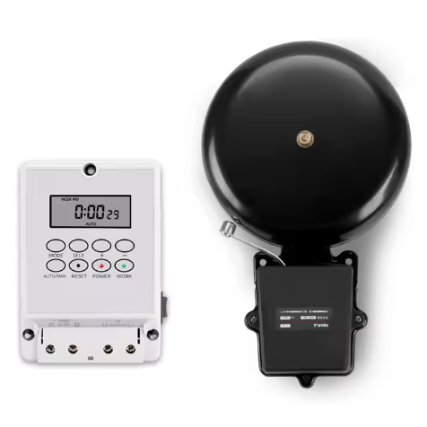 Automatic school bell with timer | 25A | 230V | Ø30.48cm | 2000 m² Automatic school bell with timer | 25A | 230V | Ø30.48cm | 2000 m²
