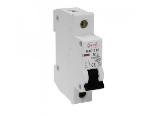 Modulinis automatinis jungiklis | 1P | 10A | B | 6kA | DIN | MCB | Zext | M40-110