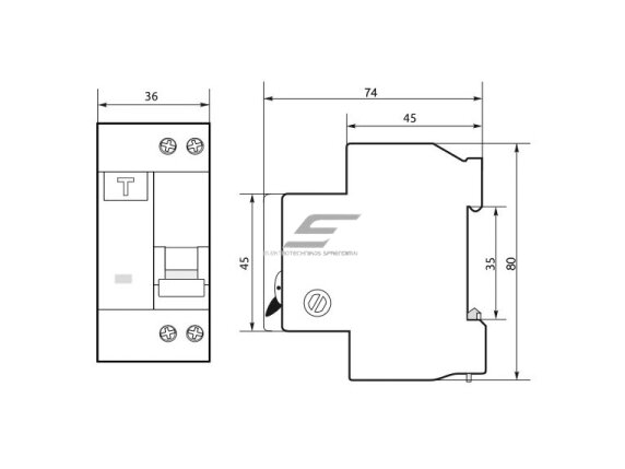 Modulinis automatinis jungiklis su srovės nuotėkio rele | 2P | 20A | C | 6kA | 0,03A | AC tipas | DIN | ECO FAP6-AC | Promfactor Baltic | FAP06C20030AC | 4779040153767 1 Modulinis automatinis jungiklis su srovės nuotėkio rele | 2P | 20A | C | 6kA | 0,03A | AC tipas | DIN | ECO FAP6-AC | Promfactor Baltic | FAP06C20030AC | 4779040153767 1