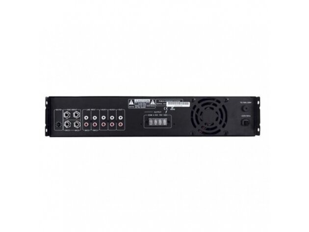 Audio muzikos stiprintuvas | 100V | 120W RMS | su mikšeriu | įmontuojamas | BST | UPA120 1 Audio muzikos stiprintuvas | 100V | 120W RMS | su mikšeriu | įmontuojamas | BST | UPA120 1