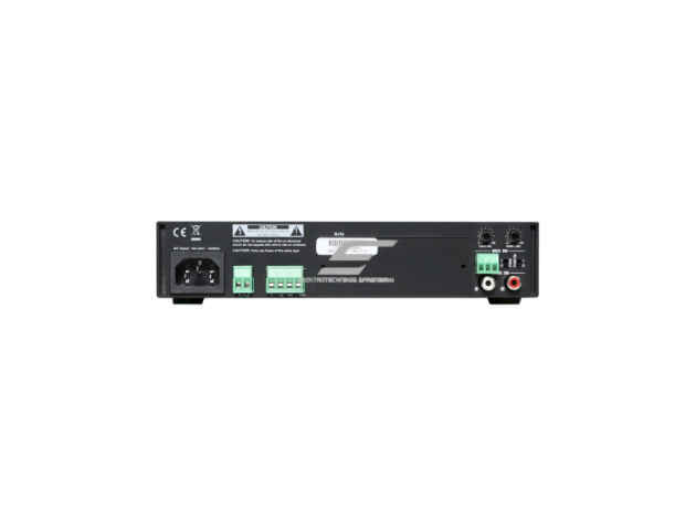 Audio muzikos stiprintuvas | 100V | 80W | su mikšeriu | Audac | COM108 1
