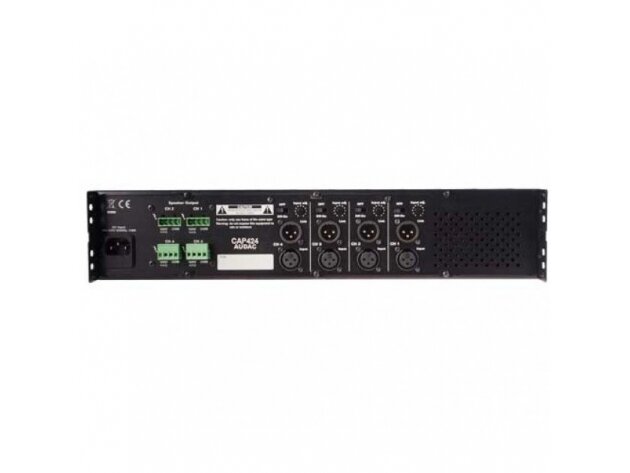 Audio muzikos stiprintuvas | 100V | 4x240W RMS | įmontuojamas | Audac | CAP424 1
