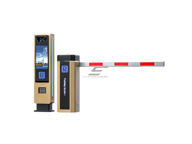 Automatinis kelio užtvaras | šlagbaumas su transporto priemonių numerių atpažinimo | nuskaitymo sistema (ANPR) ir nuotoliniu valdymu | 6m | 80W | 230V | 433MHz | IP44