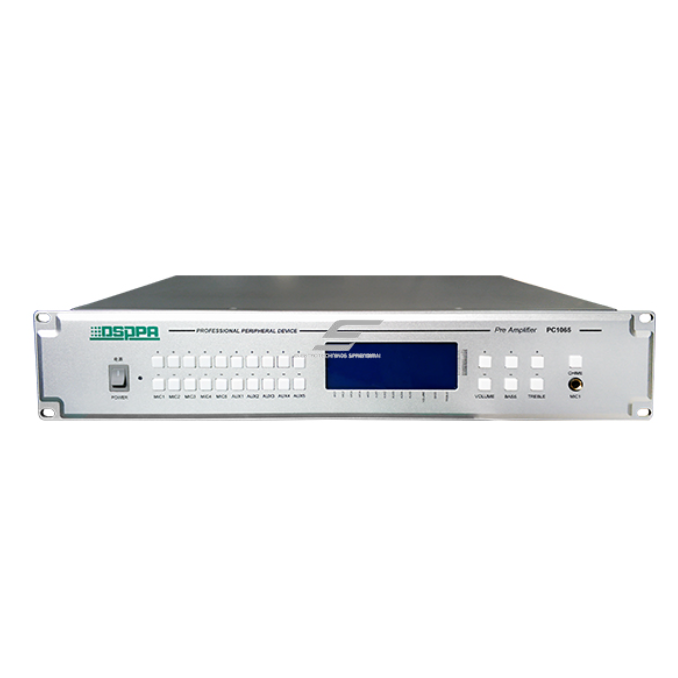 Professional audio preamplifier | with priority / EMC inputs / LCD display | independent channel + Master control