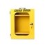 LOTO Safety lockout equipment / lock storage box with transparent door | 450x360x155mm | steel | surface-mounted | yellow