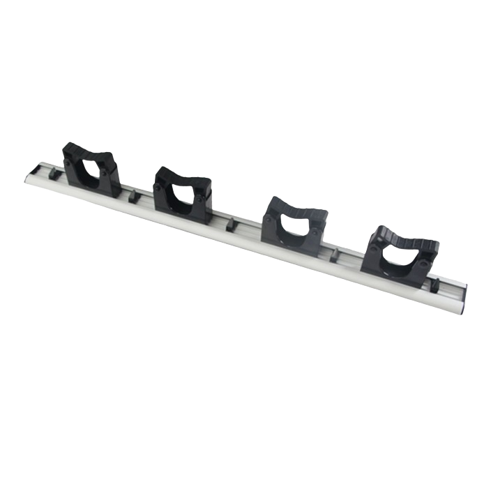 Uchwyt na drążki operacyjne | 4 miejsca | 580 mm | czarny | aluminium Uchwyt na drążki operacyjne | 4 miejsca | 580 mm | czarny | aluminium