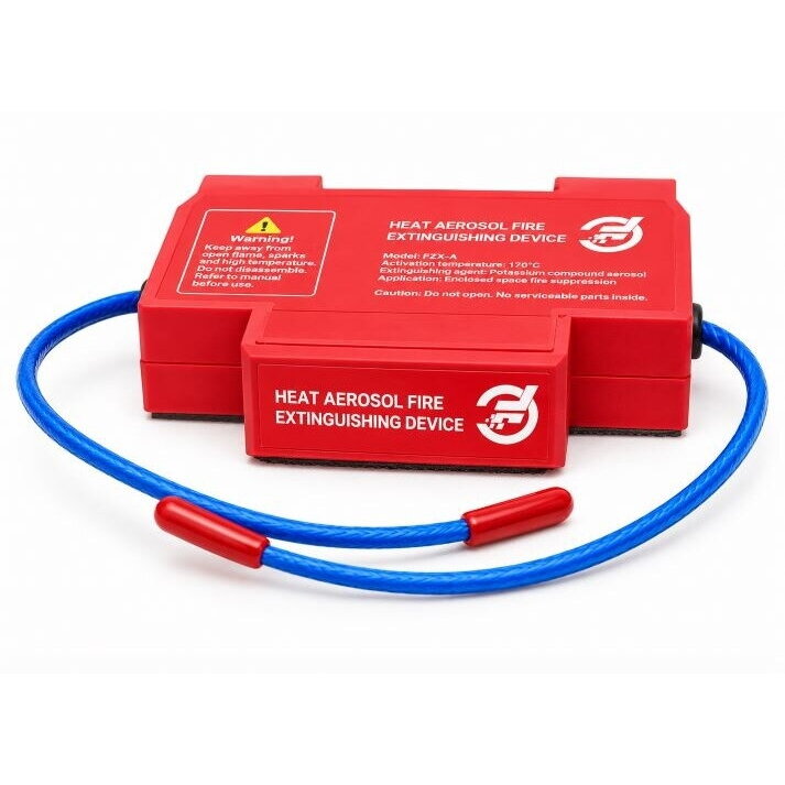 Automatic Aerosol Fire Suppression Device | 15 g | 0.15 m³ | 170 °C Activation | DIN | A/B/C/E | ES-QRR0.015G/S-CFLC Automatic Aerosol Fire Suppression Device | 15 g | 0.15 m³ | 170 °C Activation | DIN | A/B/C/E | ES-QRR0.015G/S-CFLC