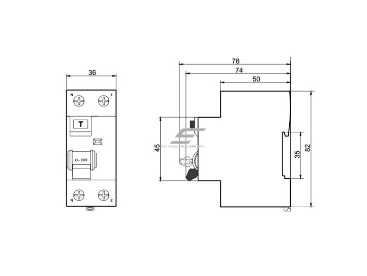 Modulinė srovės nuotėkio relė | 2P | 40A | 0,1A | AC tipas | DIN | ECO FPR-AC | Promfactor Baltic | FPR2040100AC | 4779040151428 1 Modulinė srovės nuotėkio relė | 2P | 40A | 0,1A | AC tipas | DIN | ECO FPR-AC | Promfactor Baltic | FPR2040100AC | 4779040151428 1