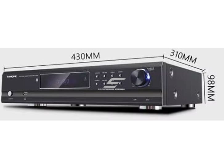 Audio muzikos garso stiprintuvas | 5.1 kanalų | 230V | su Bluetooth | USB | SD 2