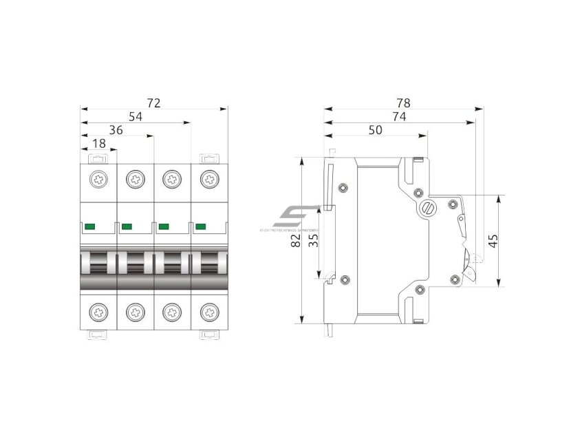 Modulinis automatinis jungiklis | 3P | 10A | C | 6kA | DIN | MCB | ECO FB1-63 | Promfactor Baltic | FB1C3010 | 4779040150292 1 Modulinis automatinis jungiklis | 3P | 10A | C | 6kA | DIN | MCB | ECO FB1-63 | Promfactor Baltic | FB1C3010 | 4779040150292 1
