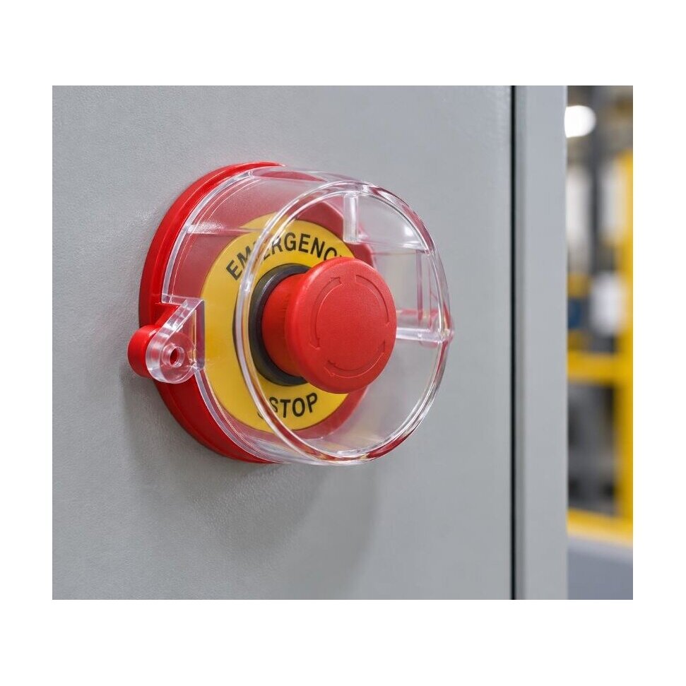 LOTO lockout device for emergency STOP button | Ø30mm | plastic 3