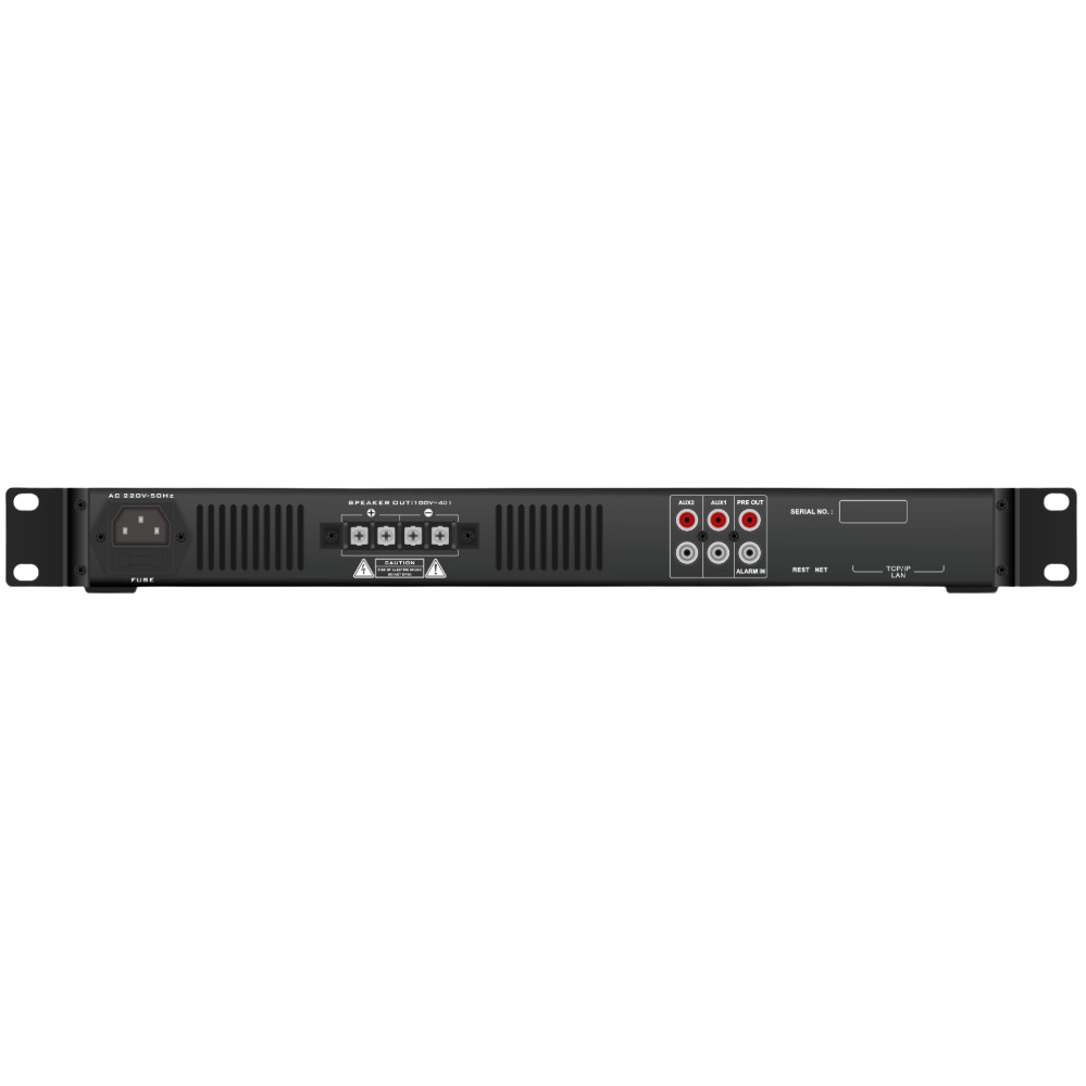 Wzmacniacz mocy audio | 800W | 70V / 100V / 4-16Ω | 230V | 483x337x49mm 1