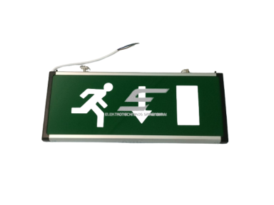 Avarinis išėjimo šviestuvas | evakuacinis | rodyklė žemyn | 3W | 230V | 355x145mm | 3h | IP30 | EME2 | 4779041467955 Avarinis išėjimo šviestuvas | evakuacinis | rodyklė žemyn | 3W | 230V | 355x145mm | 3h | IP30 | EME2 | 4779041467955
