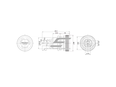 Avarinis STOP mygtukas | 19mm | 220V | 1NO+1NC | LED (raudona) | IP65 | fiksuojamas | anoduotas aliuminis Avarinis STOP mygtukas | 19mm | 220V | 1NO+1NC | LED (raudona) | IP65 | fiksuojamas | anoduotas aliuminis