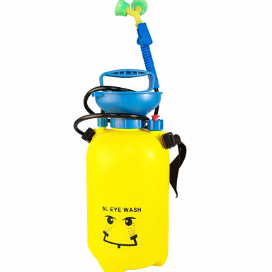 Pārnēsājama avārijas acu skalošanas stacija | 5L ūdens tvertne | kompakta | autonoma spiediena sistēma | sienas / pārnēsājama | dzeltena Pārnēsājama avārijas acu skalošanas stacija | 5L ūdens tvertne | kompakta | autonoma spiediena sistēma | sienas / pārnēsājama | dzeltena