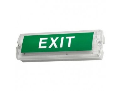LED avarinis išėjimo šviestuvas | evakuacinis | EXIT | 4W | 230V | 350x240mm | 3h | virštinkinis | montuojamas prie sienos | IP65 | Orion LED avarinis išėjimo šviestuvas | evakuacinis | EXIT | 4W | 230V | 350x240mm | 3h | virštinkinis | montuojamas prie sienos | IP65 | Orion